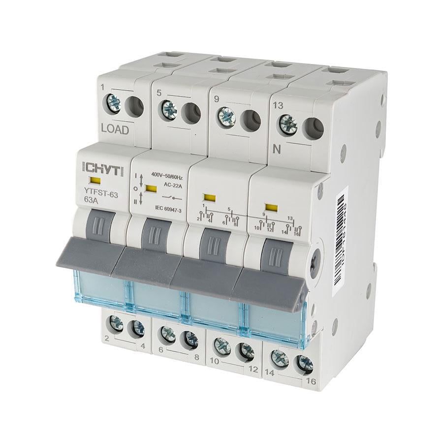 Переключатель напряжения 2-0-1 4P 63A CHYT (27555380)