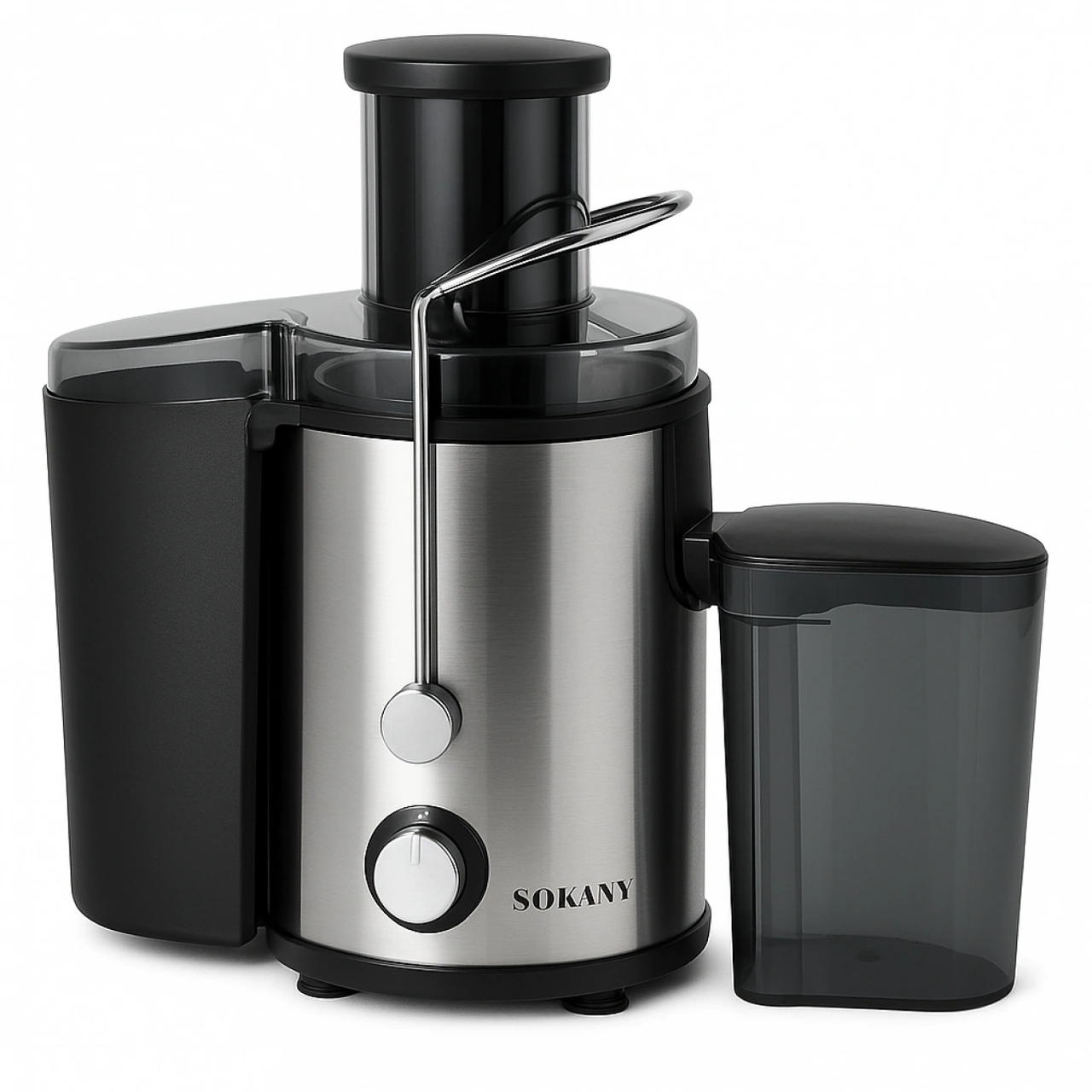 Соковыжималка Sokany SK-4000 Нержавеющая сталь с серым (Sokany SK-4000)