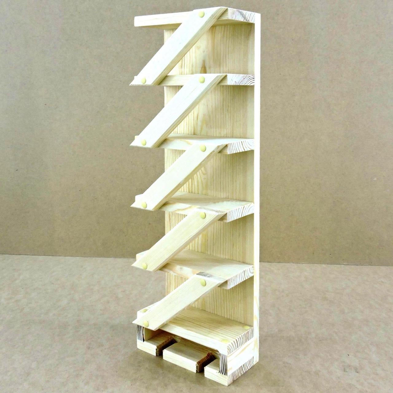 Полка для вина настенная из дерева Хасимото Бланже (ПНК-002701)