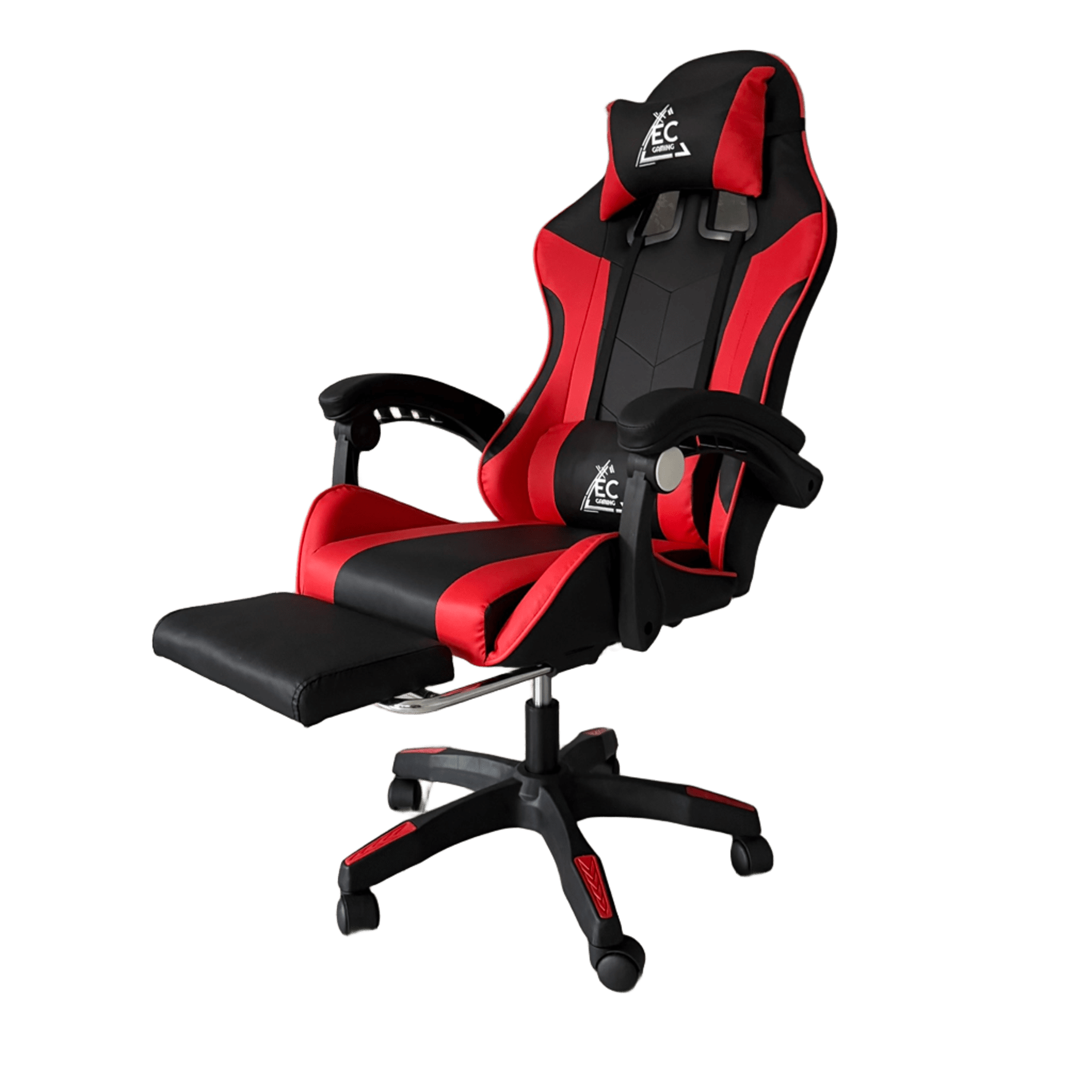 Кресло компьютерное с подставкой для ног Gamer KO24CZE Черно-красный (30741837)