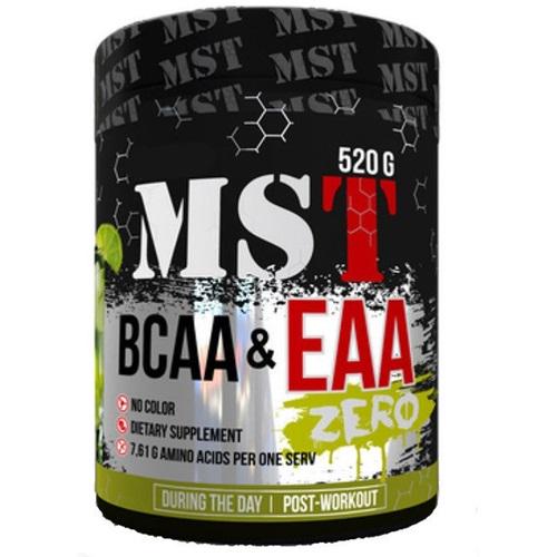 Амінокислота BCAA для спорту MST Nutrition BCAA & EAA Zero 520 г 40 порцій Black Currant