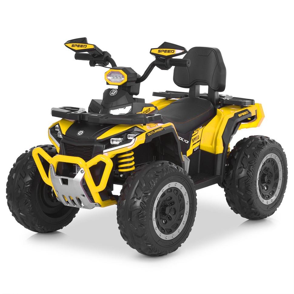 Детский квадроцикл-толокарь Bambi Racer 3в1 до 23 кг Желтый (DE-169-E-764)