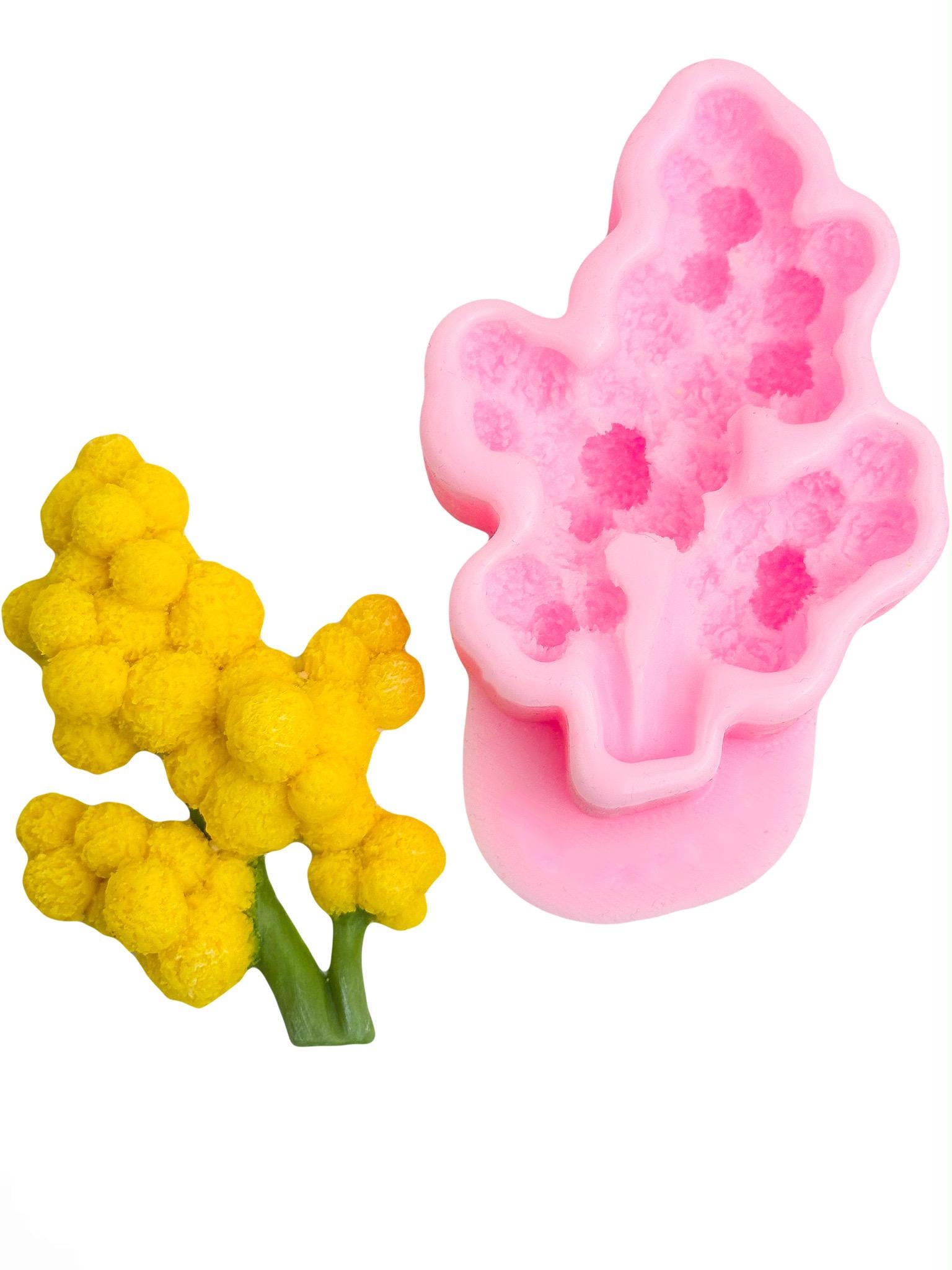 Молд силиконовый Веточка мимозы (12257)