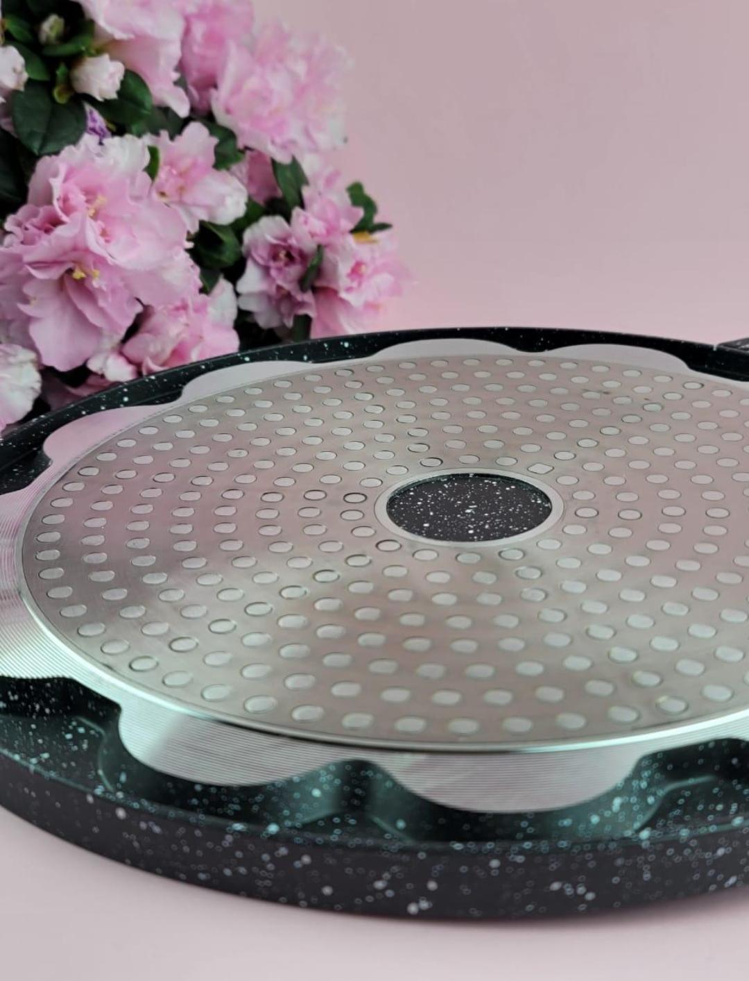 Сковорода для оладок Edenberg EB-7514 мармурове покриття 27 см (17634592) - фото 4 Сковорода для оладок Edenberg EB-7514 мармурове покриття 27 см (17634592) - фото 4