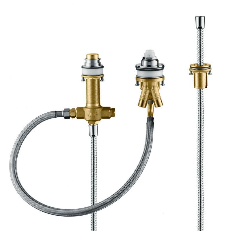 Скрытая часть однорычажного смесителя для ванны Hansgrohe на 3 отверстия (13439180)