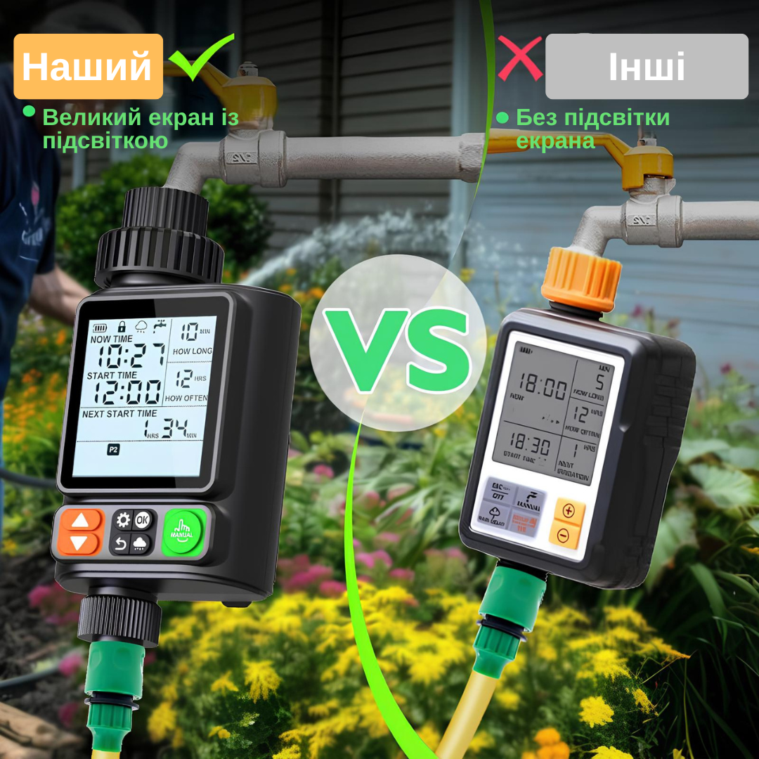 Таймер подачі води XON для поливу X344 Чорний (XWTDCS312401B 3497) - фото 8 Таймер подачі води XON для поливу X344 Чорний (XWTDCS312401B 3497) - фото 8