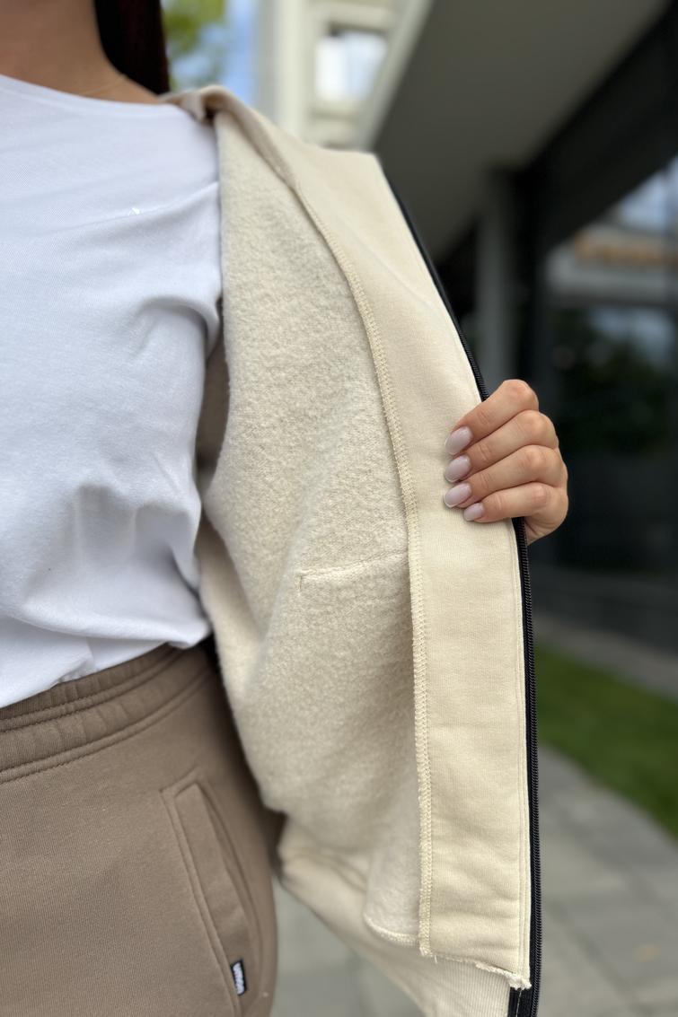 Костюм жіночий М205.4 на флісі XL Бежево-сірий (1009-1-63) - фото 2 Костюм жіночий М205.4 на флісі XL Бежево-сірий (1009-1-63) - фото 2