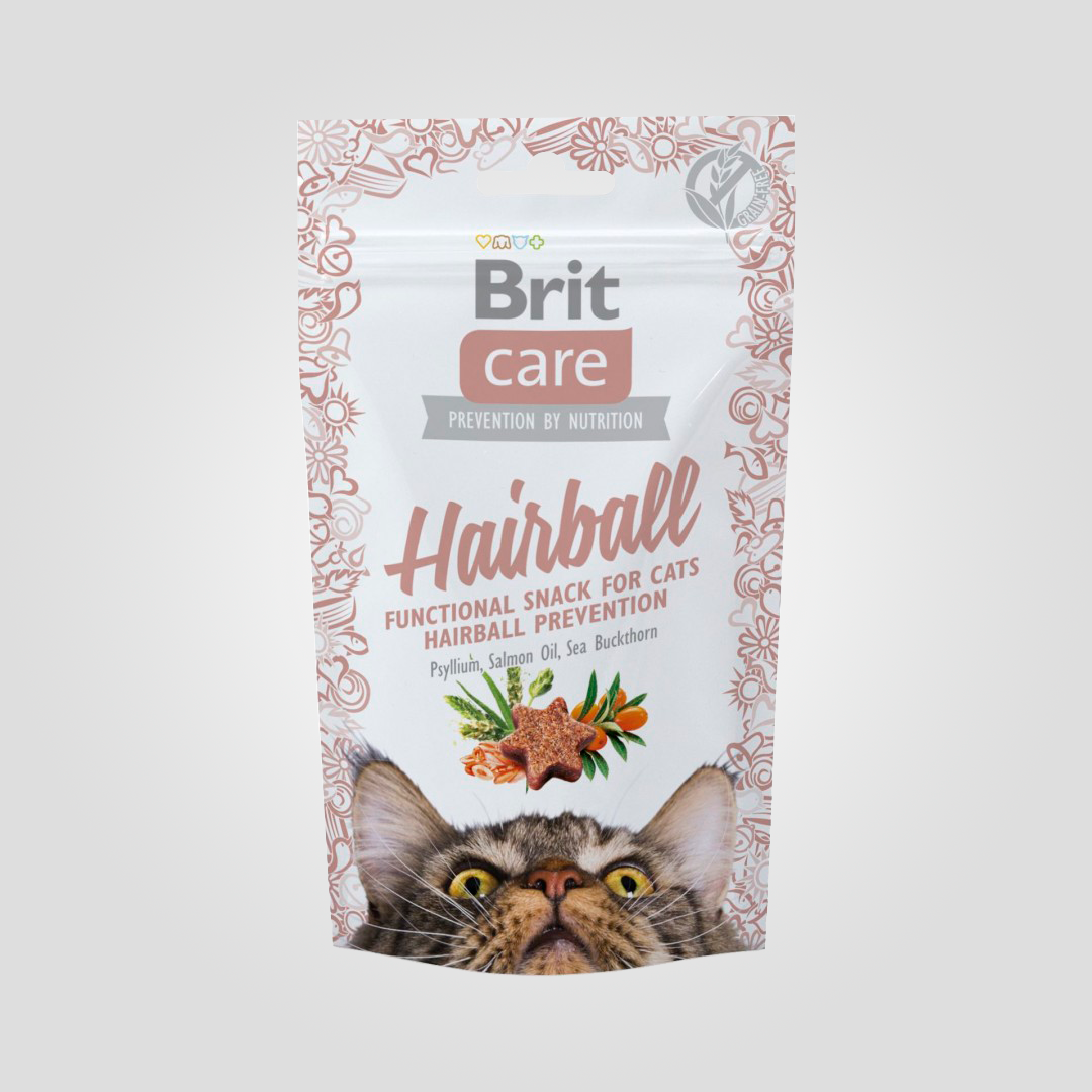 Ласощі для котів функціональні Brit Care Hairball з качкою 50 г (20504618)