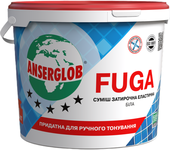 Смесь затирочная ANSERGLOB Fuga эластичная 3 кг Белый (15646)