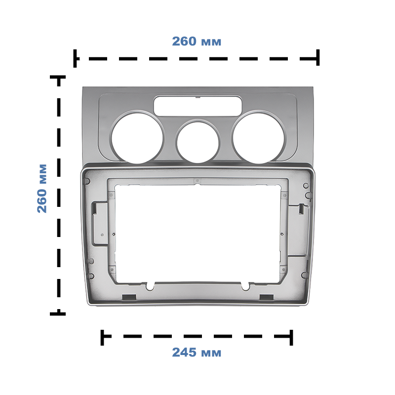 Перехідна рамка Lesko 10.1" Volkswagen Touran 2003-2010 - фото 4