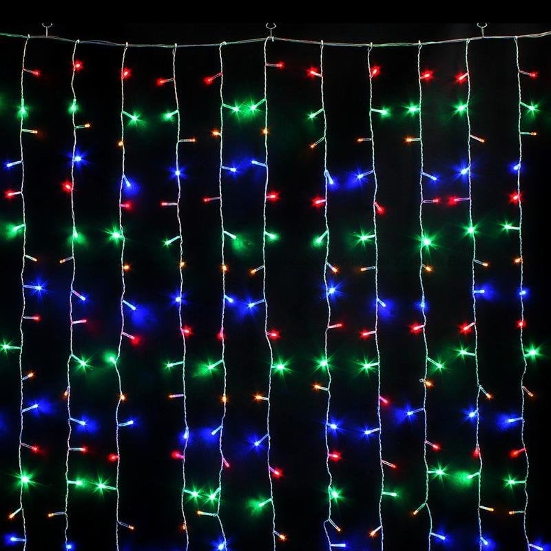 Светодиодная гирлянда-штора Xmas 600 Led 8х1.5 м Разноцветный (1634105108) Светодиодная гирлянда-штора Xmas 600 Led 8х1.5 м Разноцветный (1634105108)