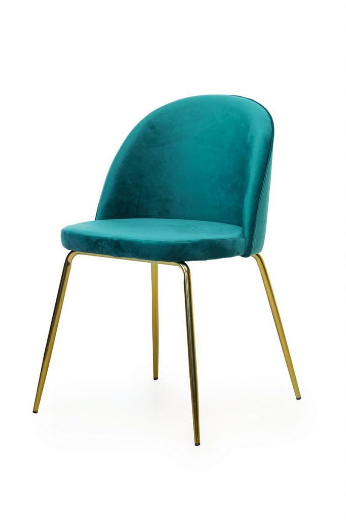 Стул Vetro Mebel M-12-3 хромированная сталь Лазурный