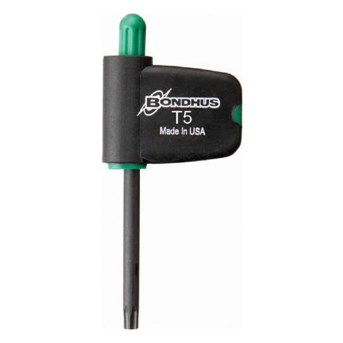 Викрутка Bondhus Torx T5 CrV сталь ручка прапорцевого типу L-39 мм (15078)