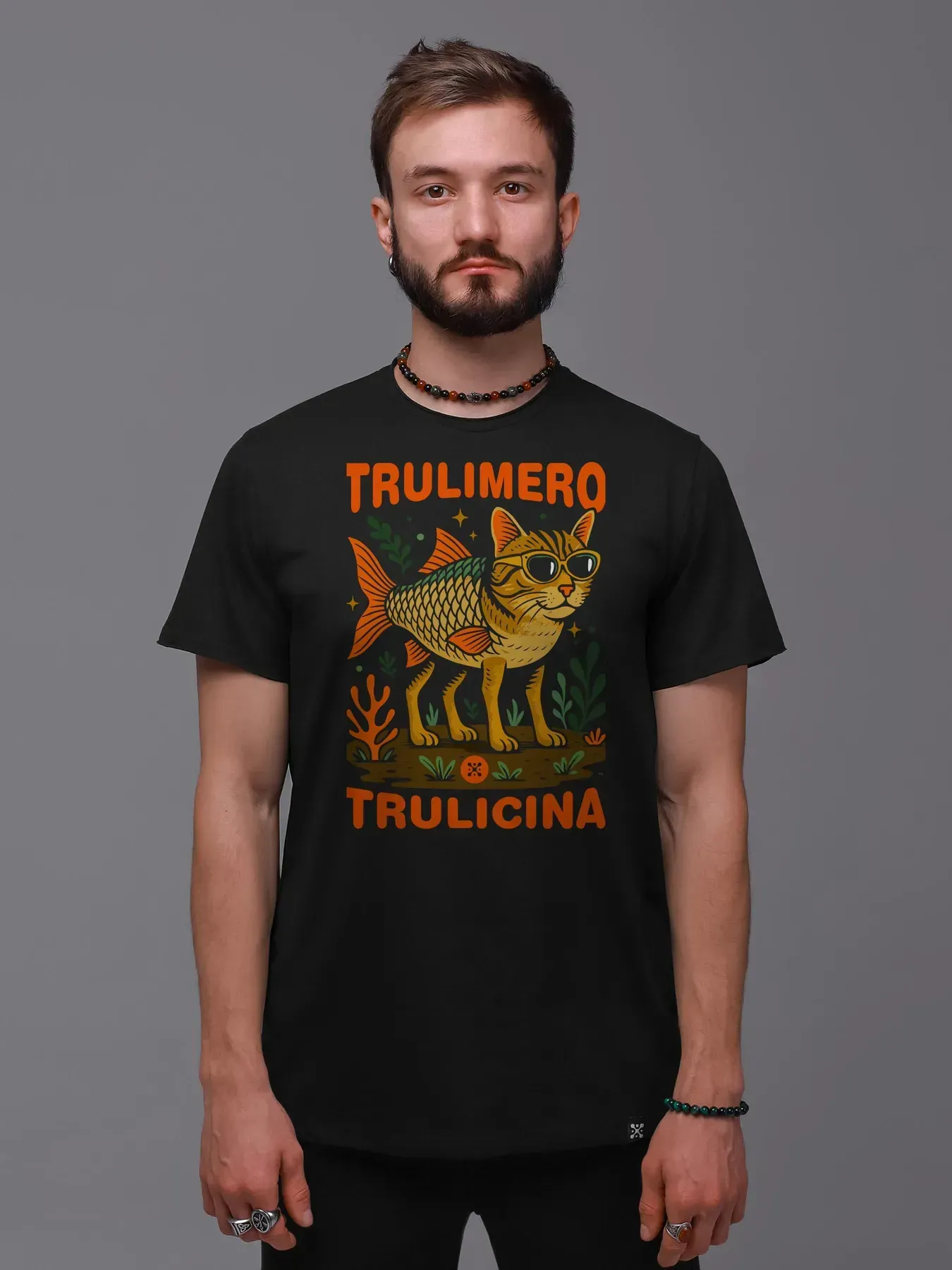 Футболка мужская "Trulimero Trulicina" M Черный (27195510)
