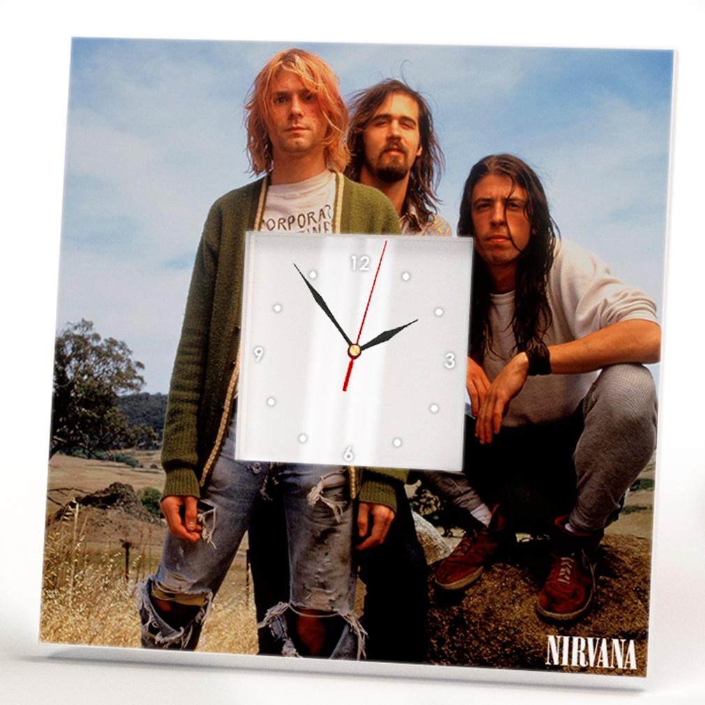 Часы Группа "Nirvana" Курт Кобейн 260x260 мм (C03461)