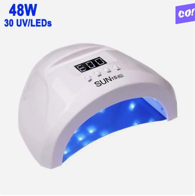 Лампа SUN для сушіння гель лаку 48 W LED/UV LED дисплей Білий (1S) - фото 2 Лампа SUN для сушіння гель лаку 48 W LED/UV LED дисплей Білий (1S) - фото 2