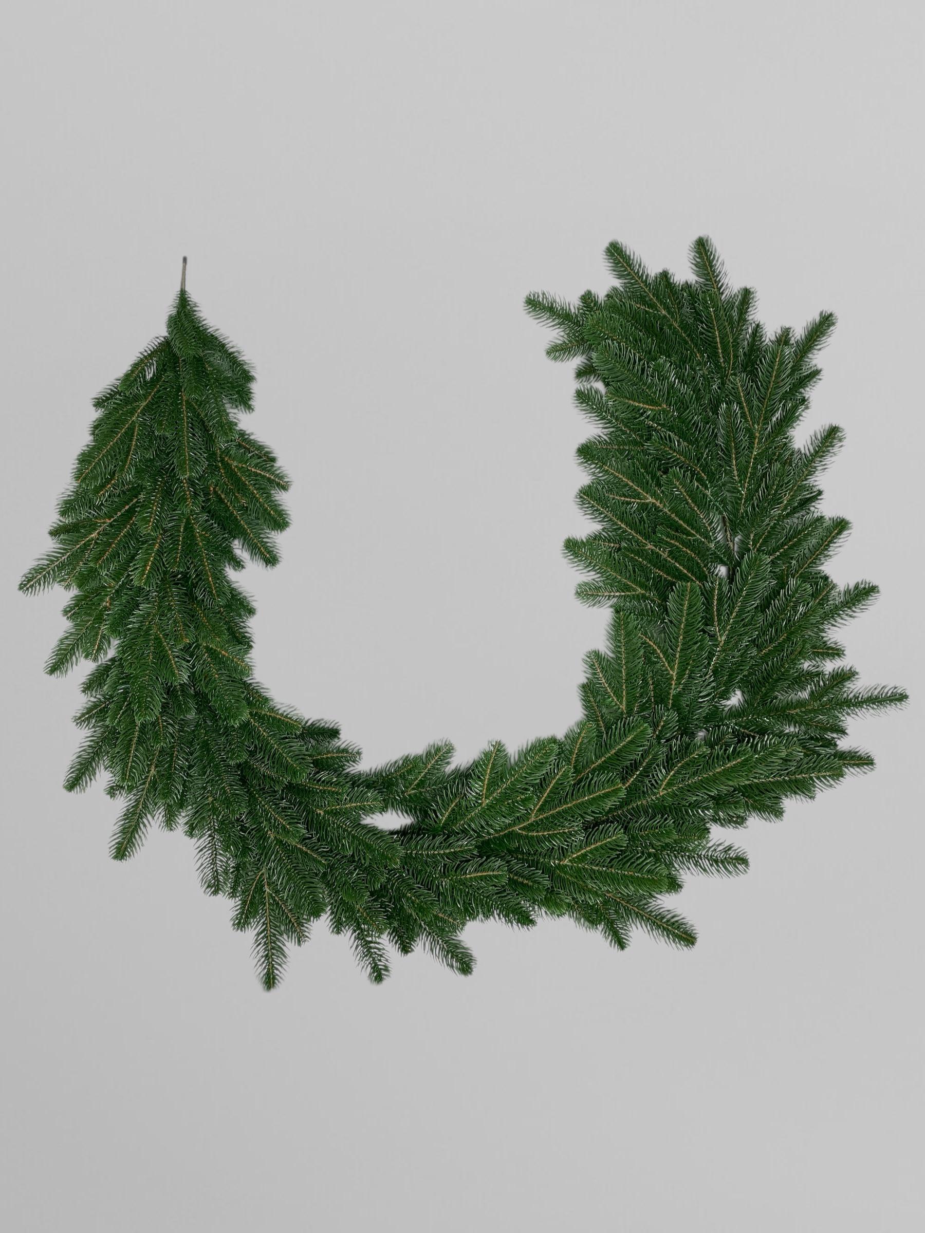 Хвойна гірлянда лита Lux 200 см Зелений (Н02005)