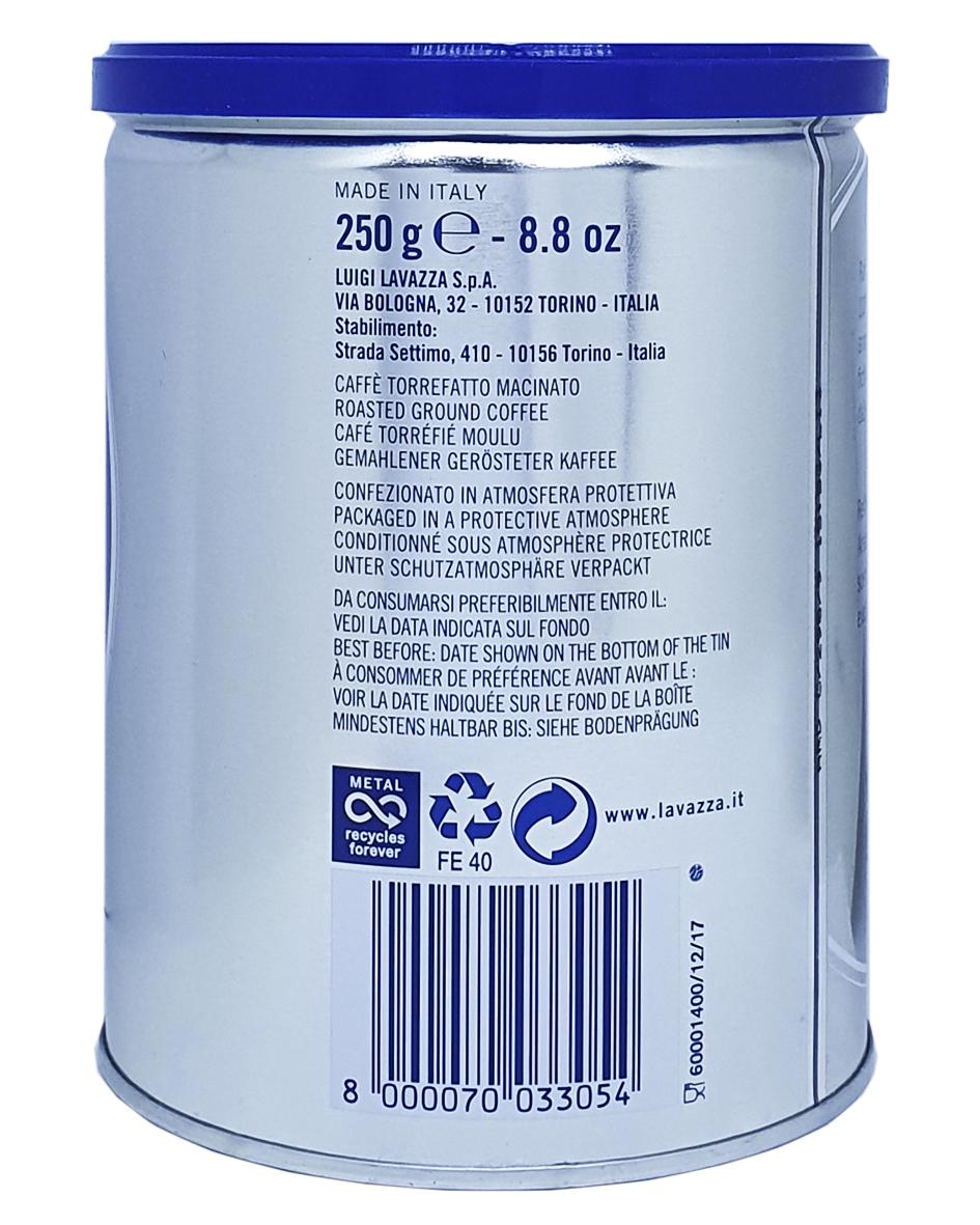 Кава Lavazza In Blu мелена в металевій банці 250 г (41) - фото 4 Кава Lavazza In Blu мелена в металевій банці 250 г (41) - фото 4