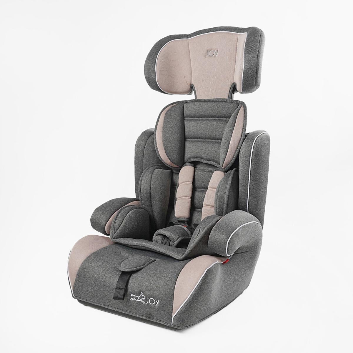 Автокрісло дитяче JOY з бустером 1/2/3 9-36 кг Сірий (8690-15)