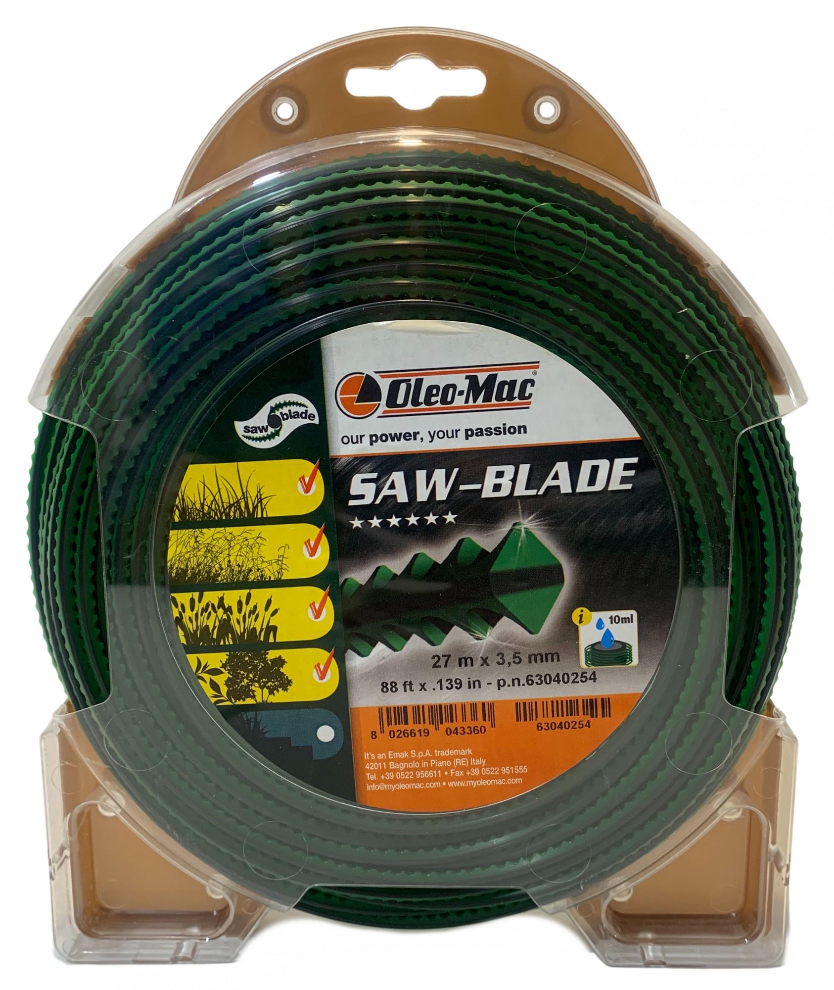 Косильна струна Oleo-Mac SAW- BLADE Ø 3,5 мм 27 м зубчаста (63040254)