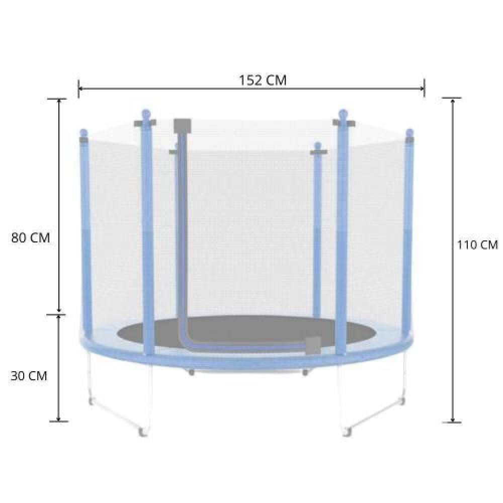 Батут детский Atleto с защитной сеткой на металлических опорах 152 см Синий (132-76-21000101) - фото 10 Батут детский Atleto с защитной сеткой на металлических опорах 152 см Синий (132-76-21000101) - фото 10