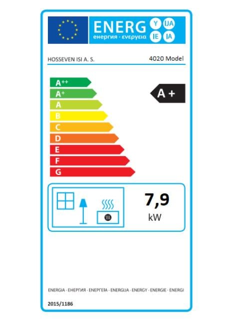 Піч опалювально-варильна Hosseven 4020 Q 7,9 кВт 130 мм Black (25365305) - фото 3 Піч опалювально-варильна Hosseven 4020 Q 7,9 кВт 130 мм Black (25365305) - фото 3