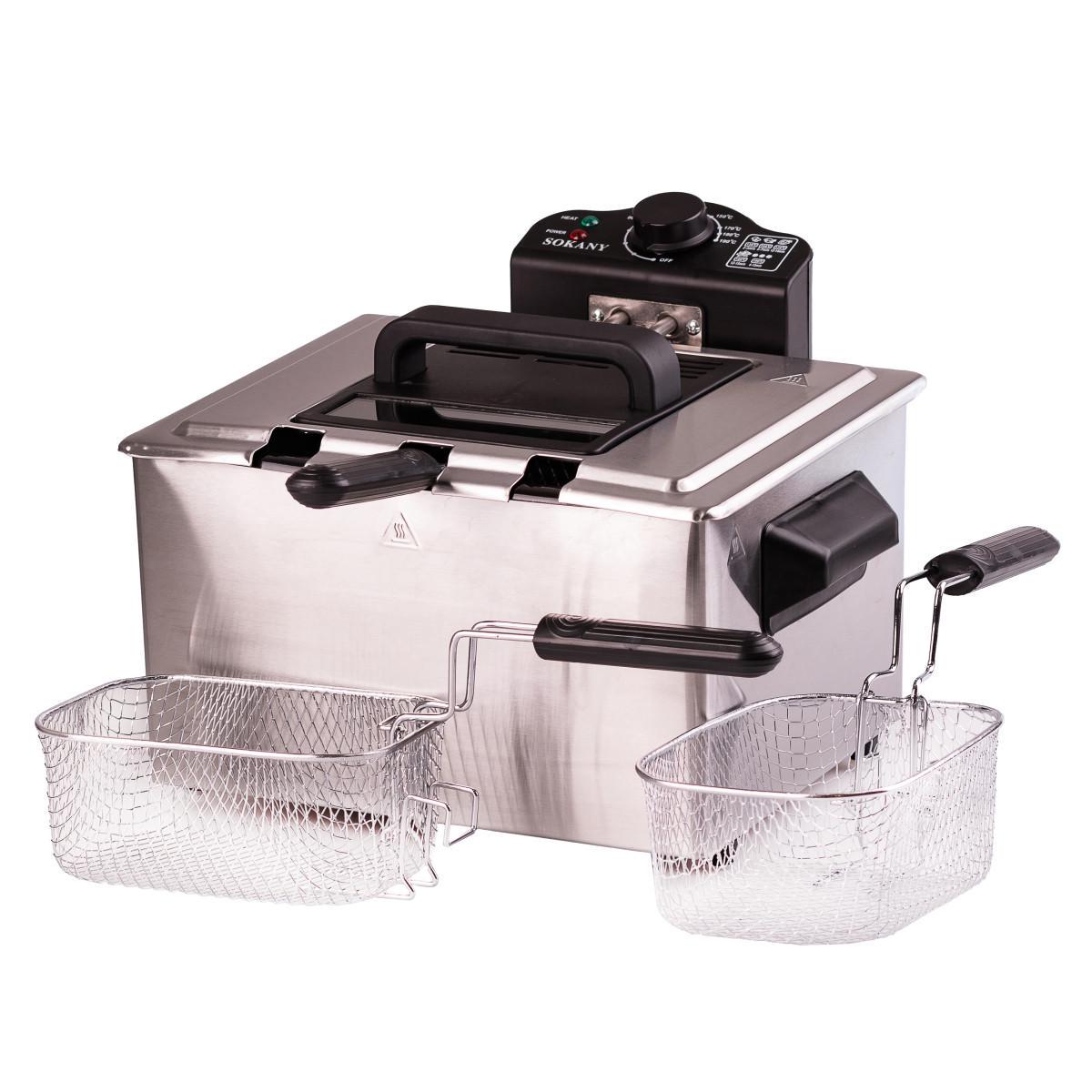 Електрофритюрниця Sokany WJ-801 5 л 2100 Вт (30742362)