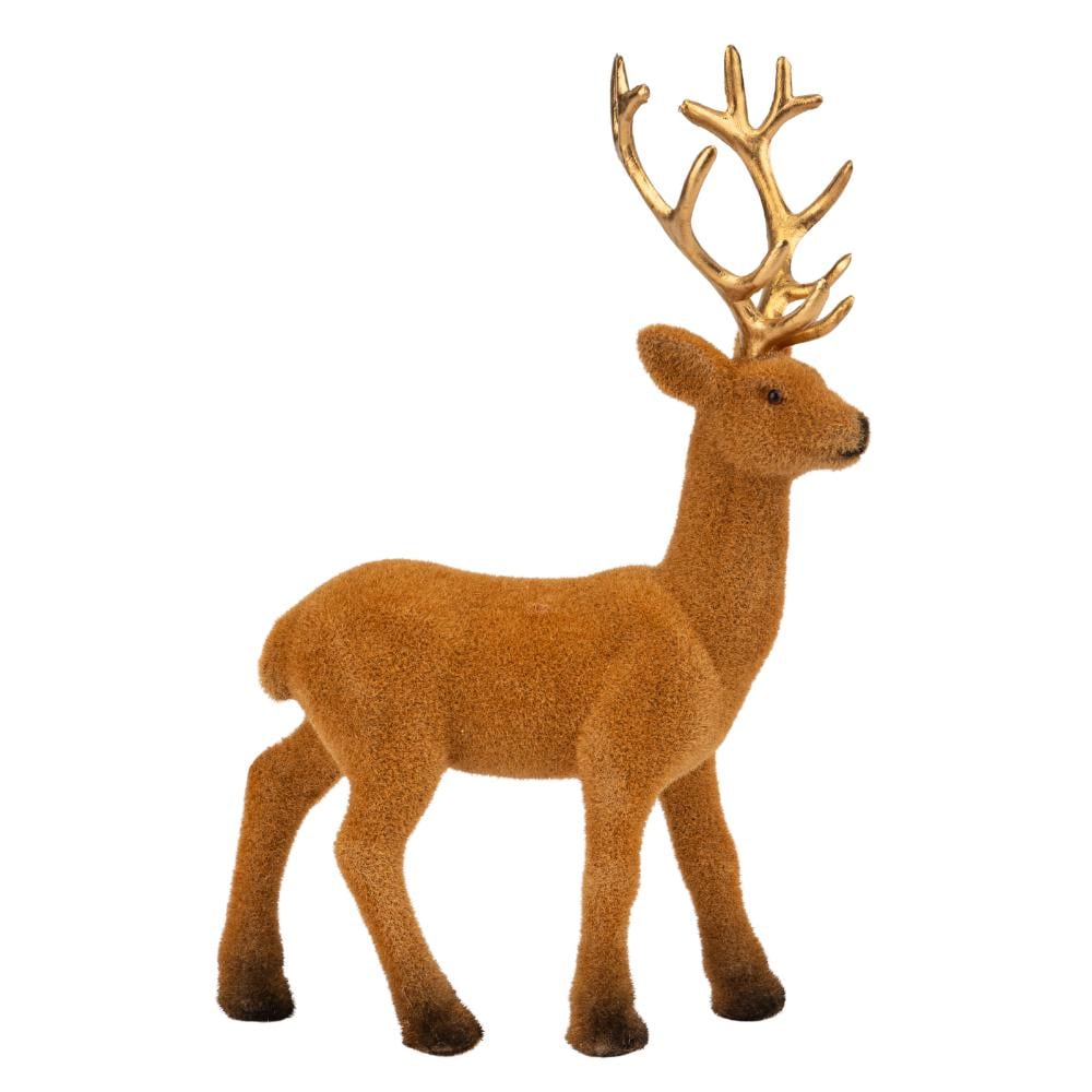 Декоративна Фігура Elisey Оксамитовий олень 20,5 см Коричнева (NH-106-K-115)