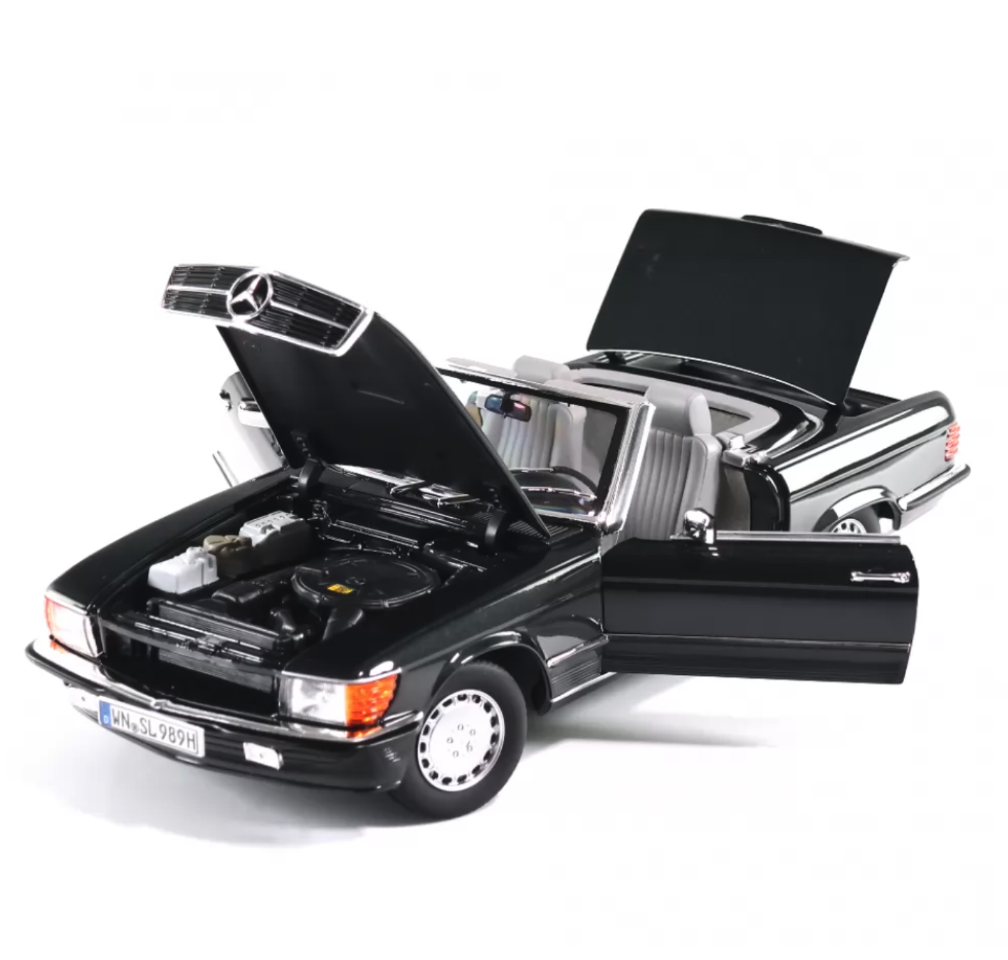 Модель автомобиля Mercedes-Benz 300 SL R107 1985-1989 1:18 Blue/Black (B66040678) - фото 4