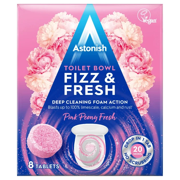 Таблетки для чистки унитаза Astonish Toilet Bowl Cleaner Pink 8 шт.
