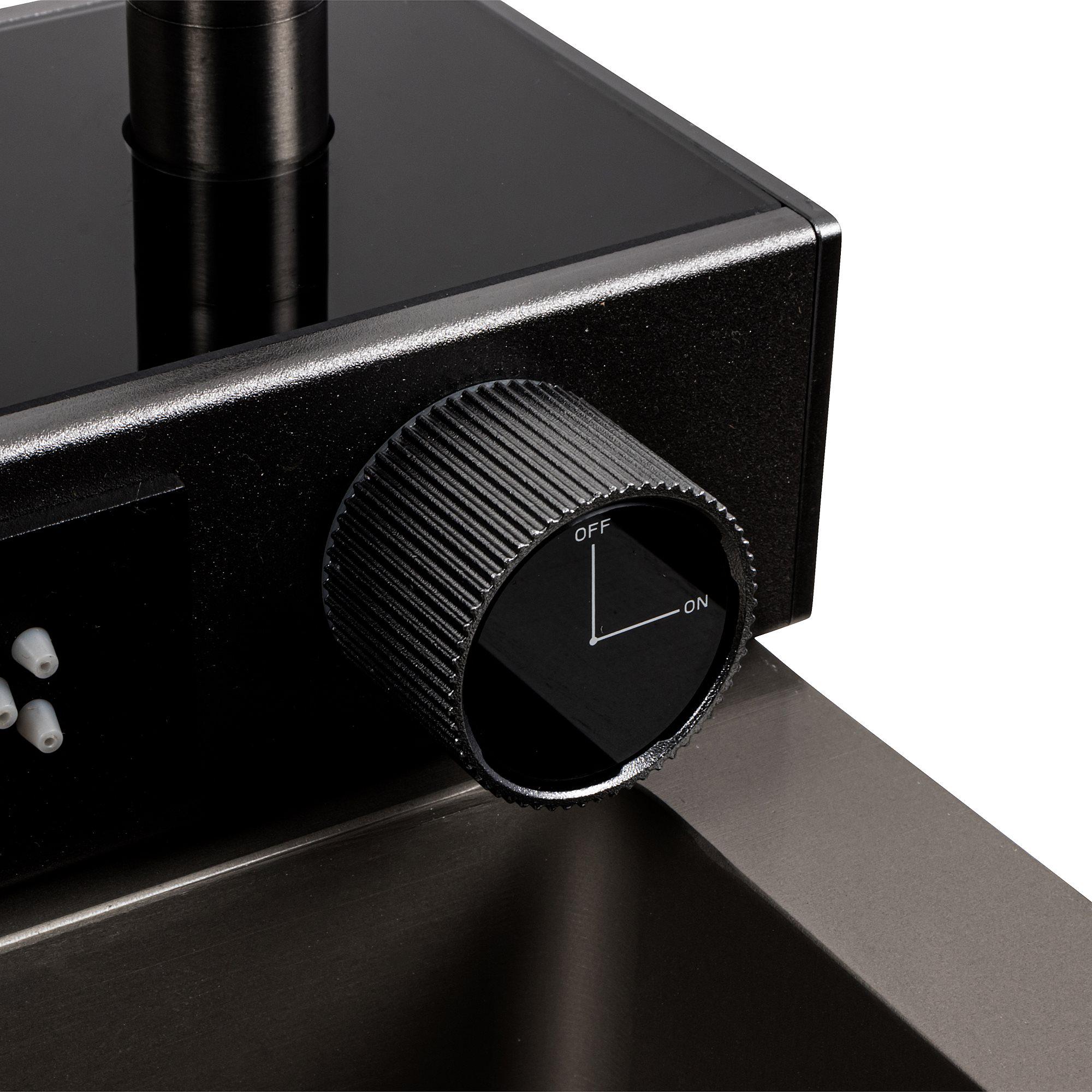 Мийка кухонна Platinum Handmade Водоспад 75x46D PVD Сірий (000041260) - фото 5 Мийка кухонна Platinum Handmade Водоспад 75x46D PVD Сірий (000041260) - фото 5