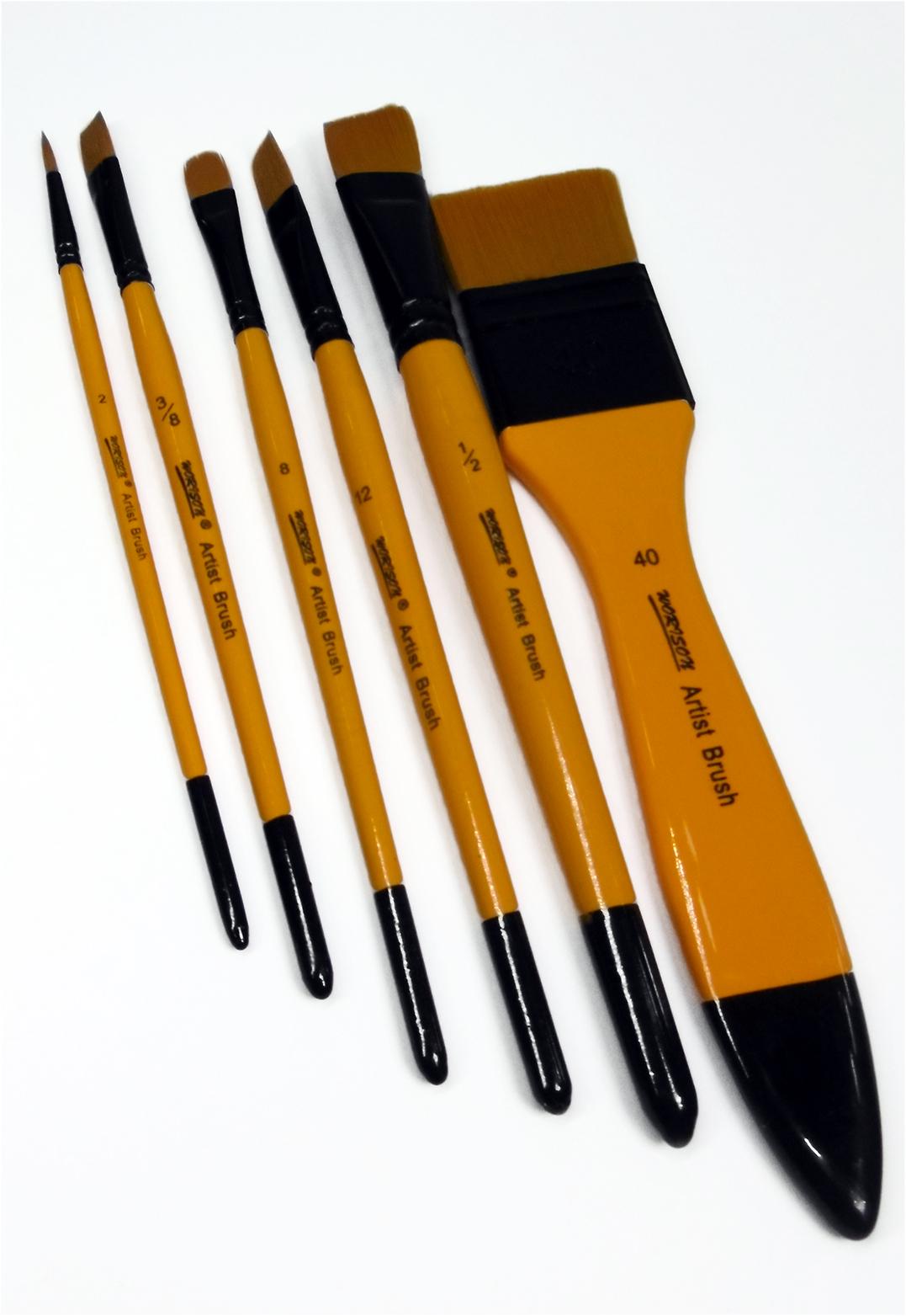 Набір пензлів для малювання Worison з нейлону 6 шт. (WN-B93874) - фото 3 Набір пензлів для малювання Worison з нейлону 6 шт. (WN-B93874) - фото 3