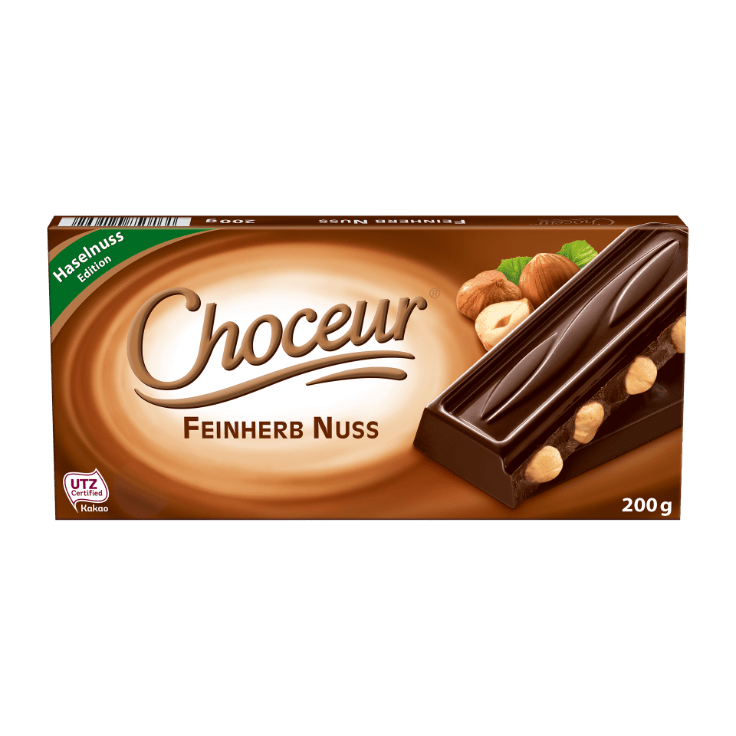 Шоколад чорний Choceur Feinherb Nuss 200 г (22449383)