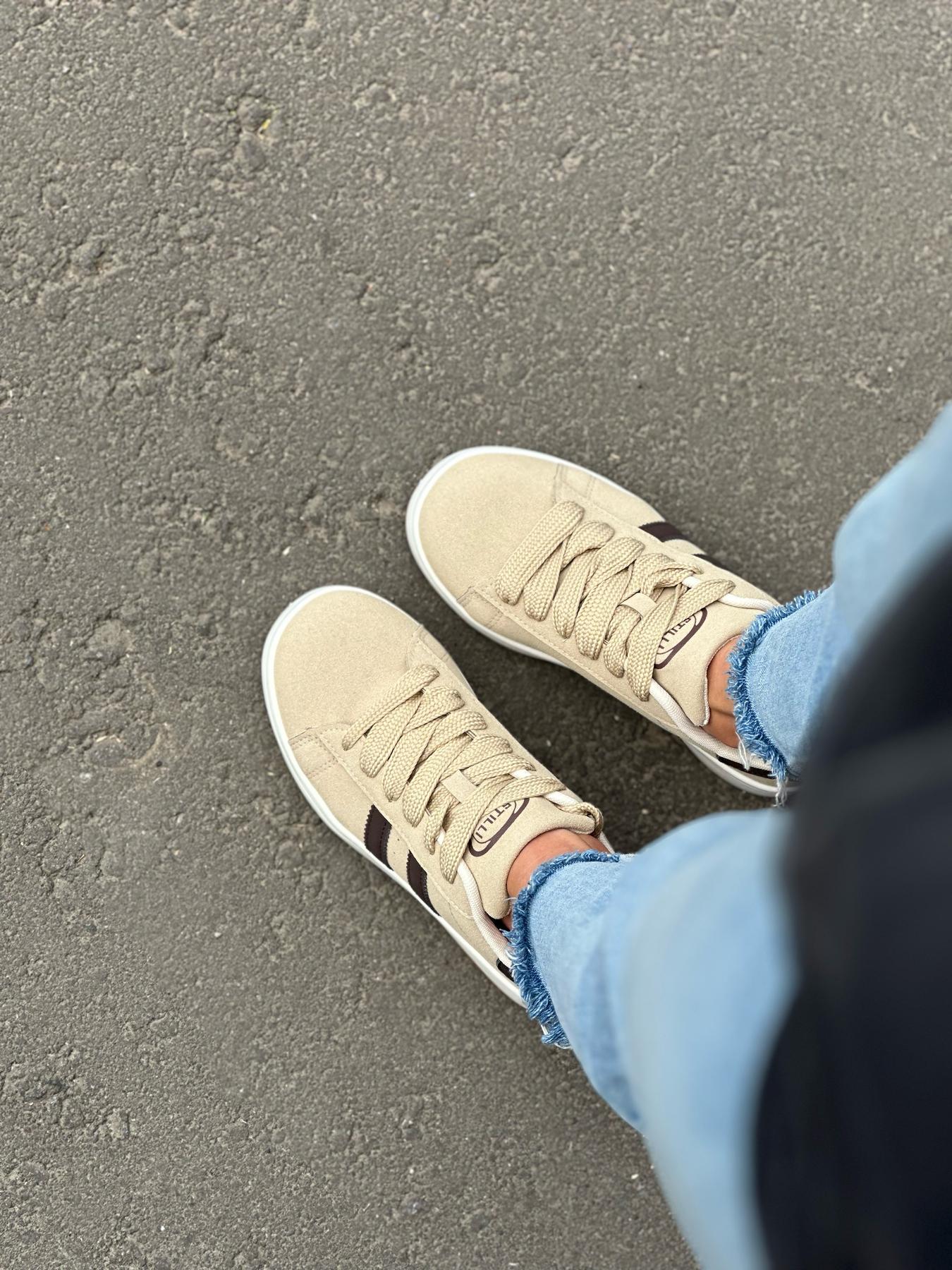 Кеды женские эко-замша р. 38 Бежевый (10285679) - фото 5