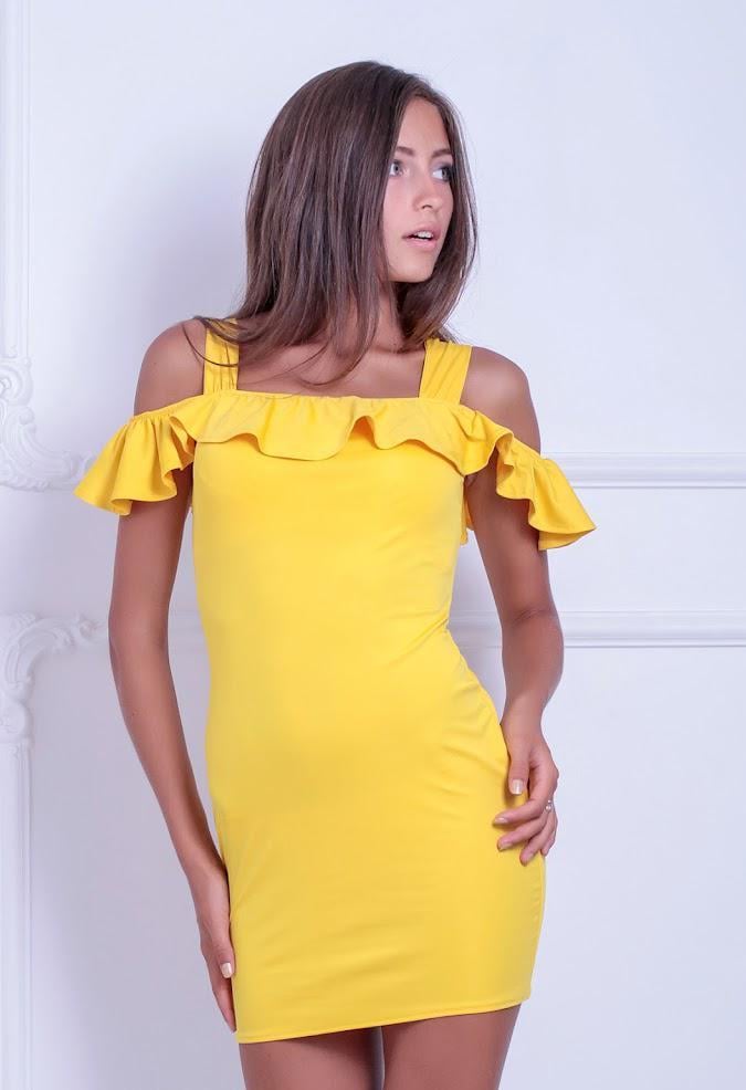 Сукня жіноча Podium Leona 20023-YELLOW XL Жовтий