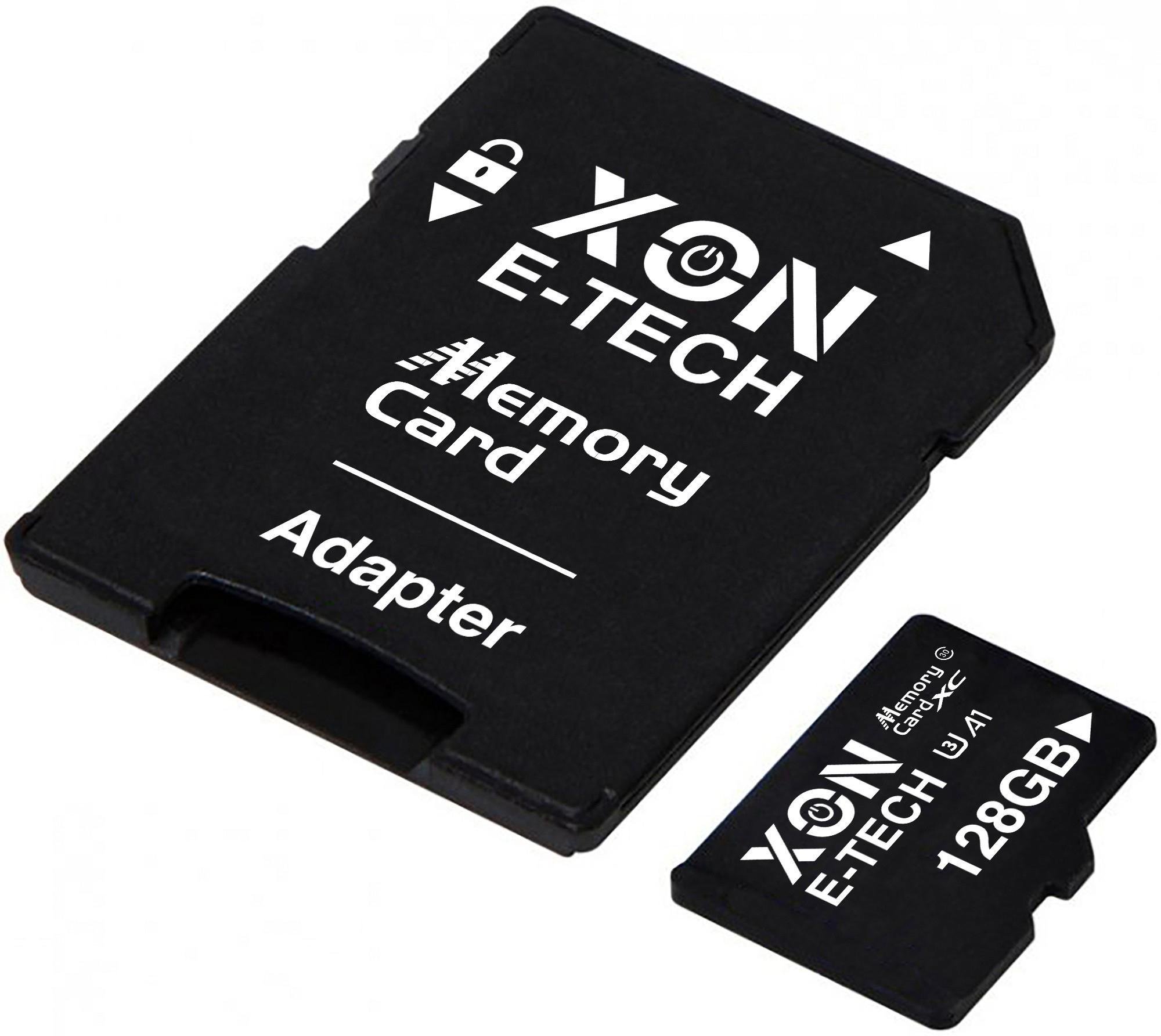 Карта памяти XON microSDXC 128GB Class 30 A1 UHS-I/U3 и SD-adapter Черный (MCXC3128BA 0397) - фото 4