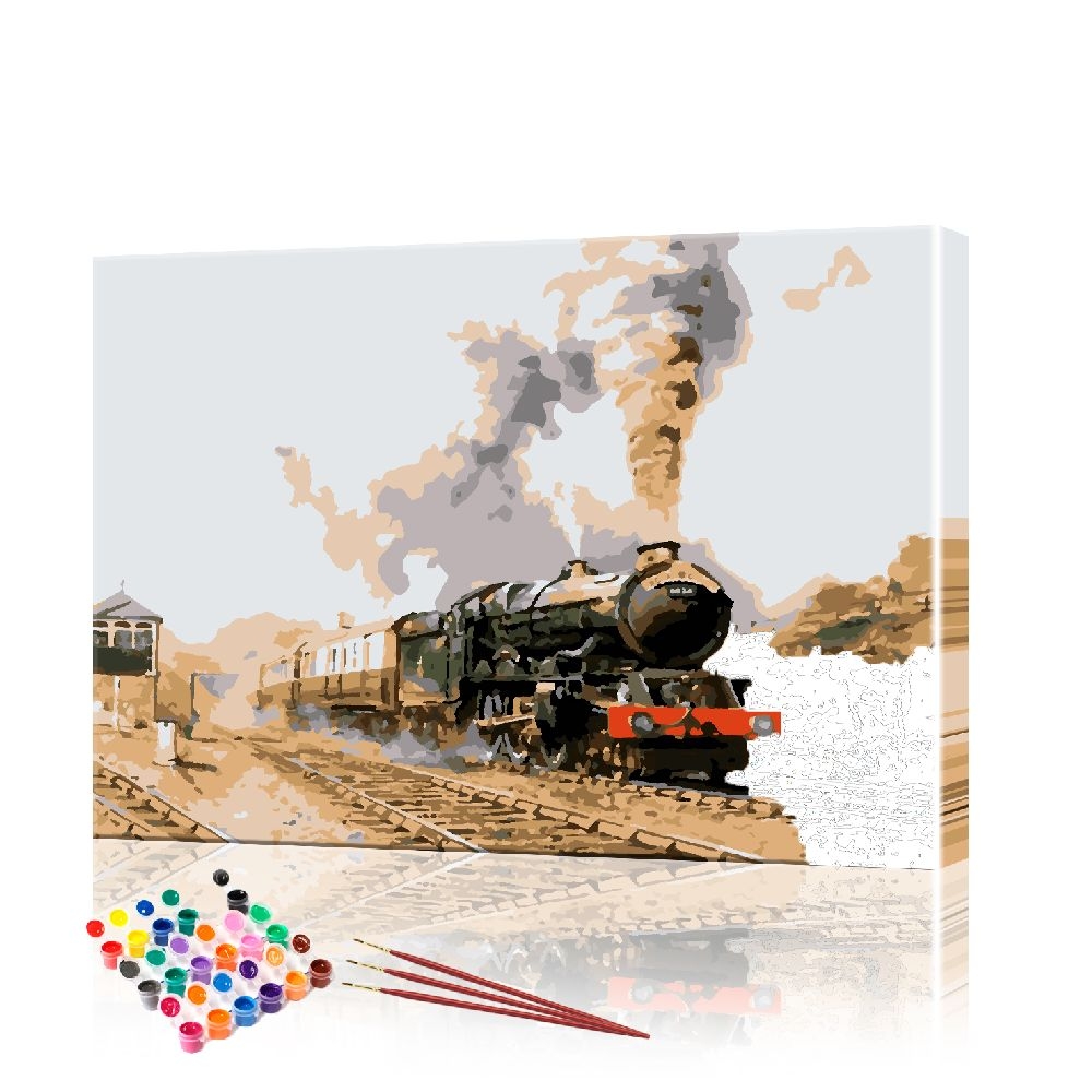 Картина по номерам ArtSale Паровоз PBN0769 40х50 см