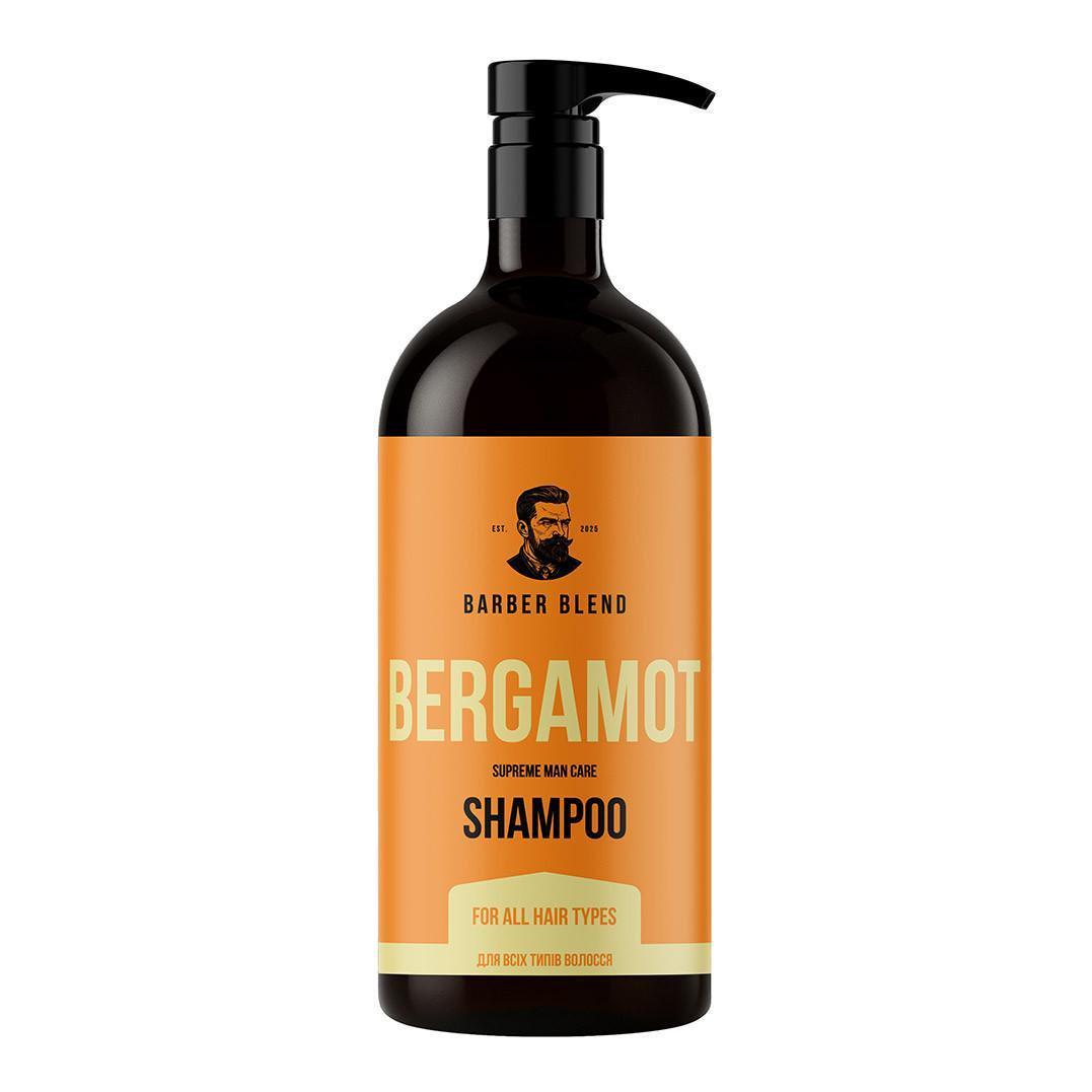 Шампунь для всіх типів волосся Bergamot BARBER BLEND для чоловіків 1000 мл Шампунь для всіх типів волосся Bergamot BARBER BLEND для чоловіків 1000 мл