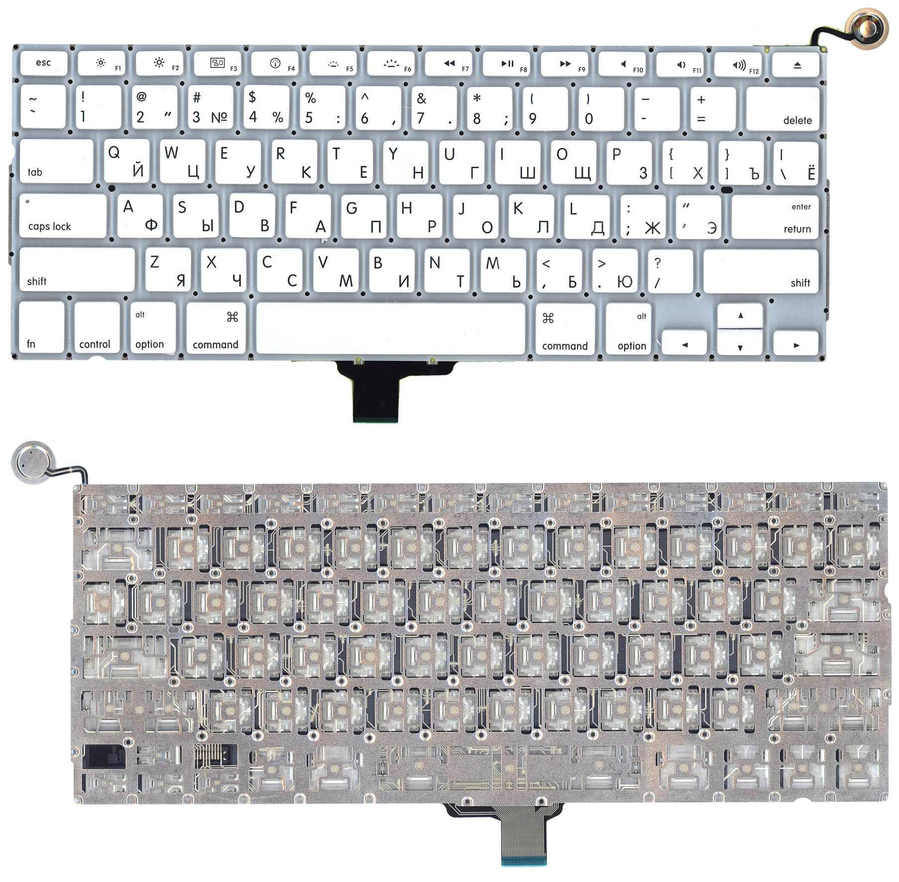 Клавиатура для ноутбука Apple A1342 2009/2010 Whiteплоский Enter