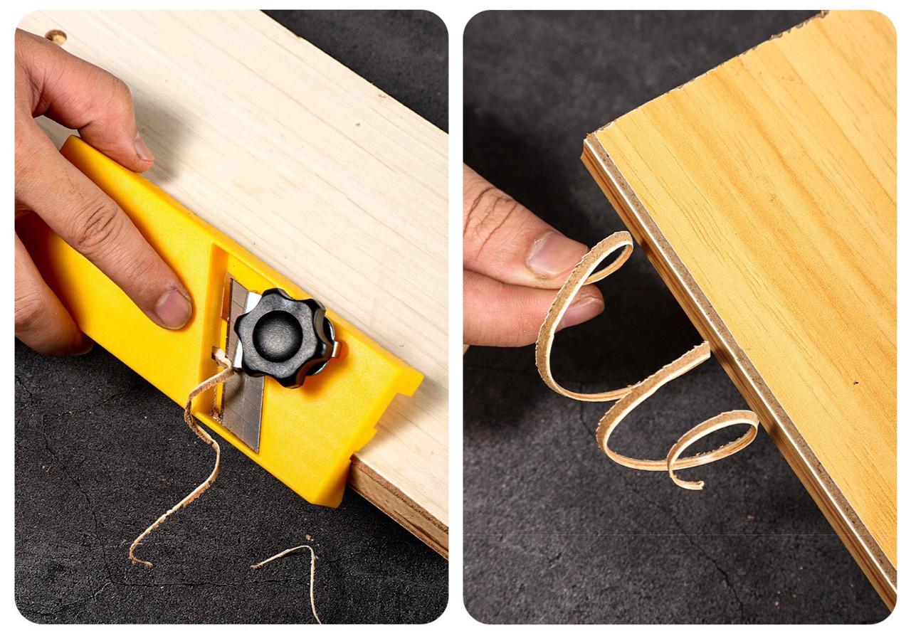 Рубанок кромочний для гіпсокартону та дерева 2 пази (137821) - фото 8