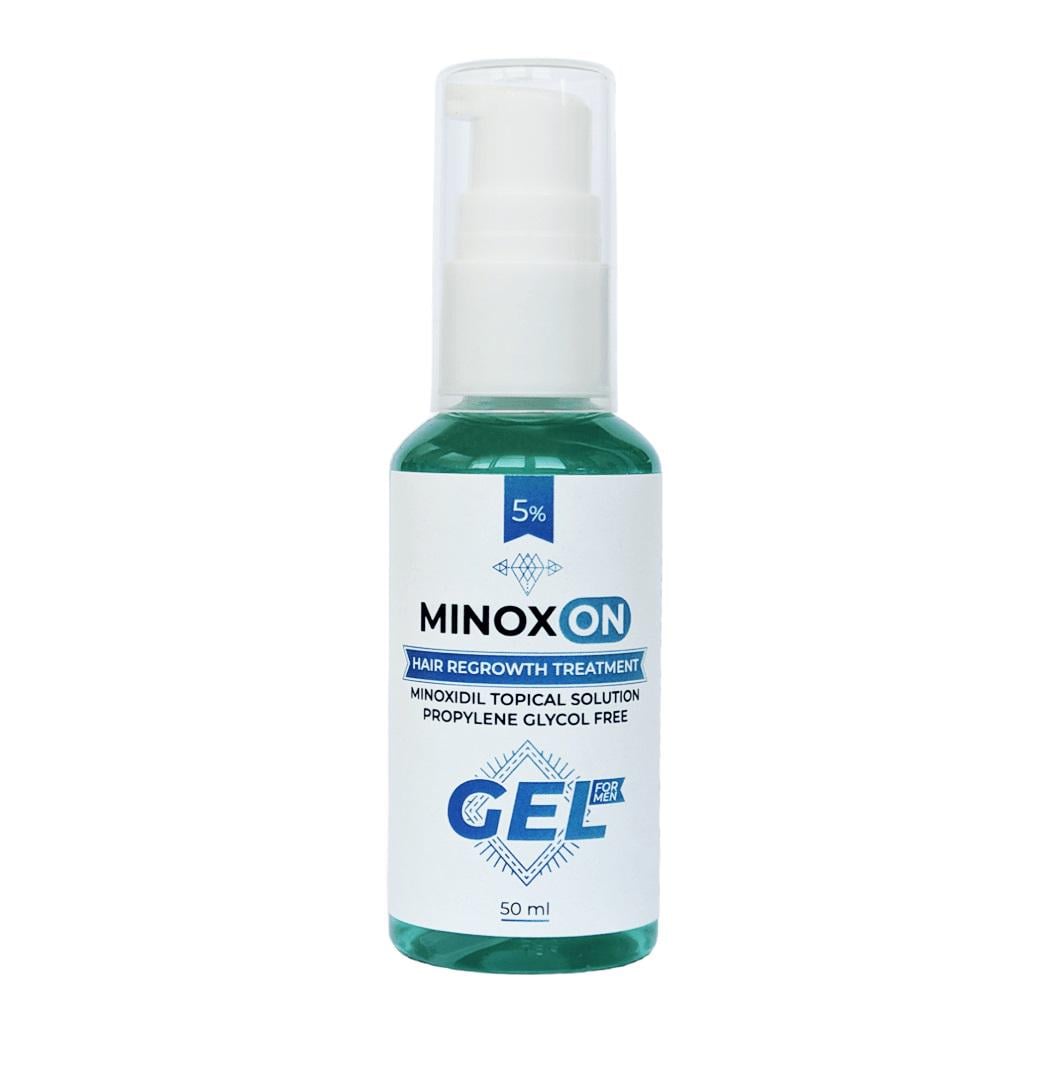 Гель для роста волос без пропиленгликоля Minoxon Gel Minoxidil 5% 50 мл (2775337260042)