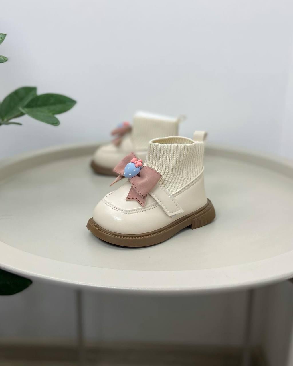 Ботинки осенние детские р. 19 Бежевый (757) - фото 3 Ботинки осенние детские р. 19 Бежевый (757) - фото 3