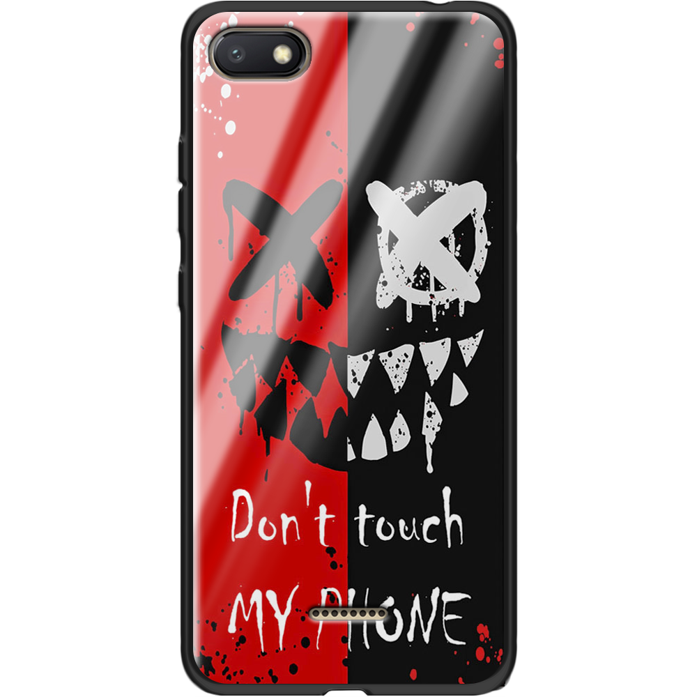 Чехол Boxface Xiaomi Redmi 6A Bad Smile Черный силикон со стеклом (34811-up2468-37745)