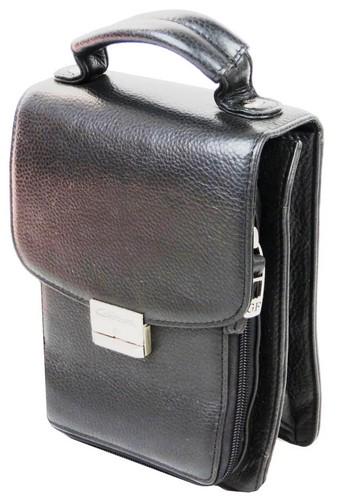 Барсетка шкіряна чоловіча Giorgio Ferretti Чорний (super479_EF053 black)