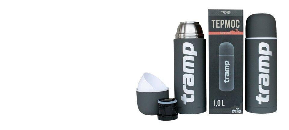 Термос Tramp Soft Touch 1,0 л Сірий (1386408228) - фото 4 Термос Tramp Soft Touch 1,0 л Сірий (1386408228) - фото 4