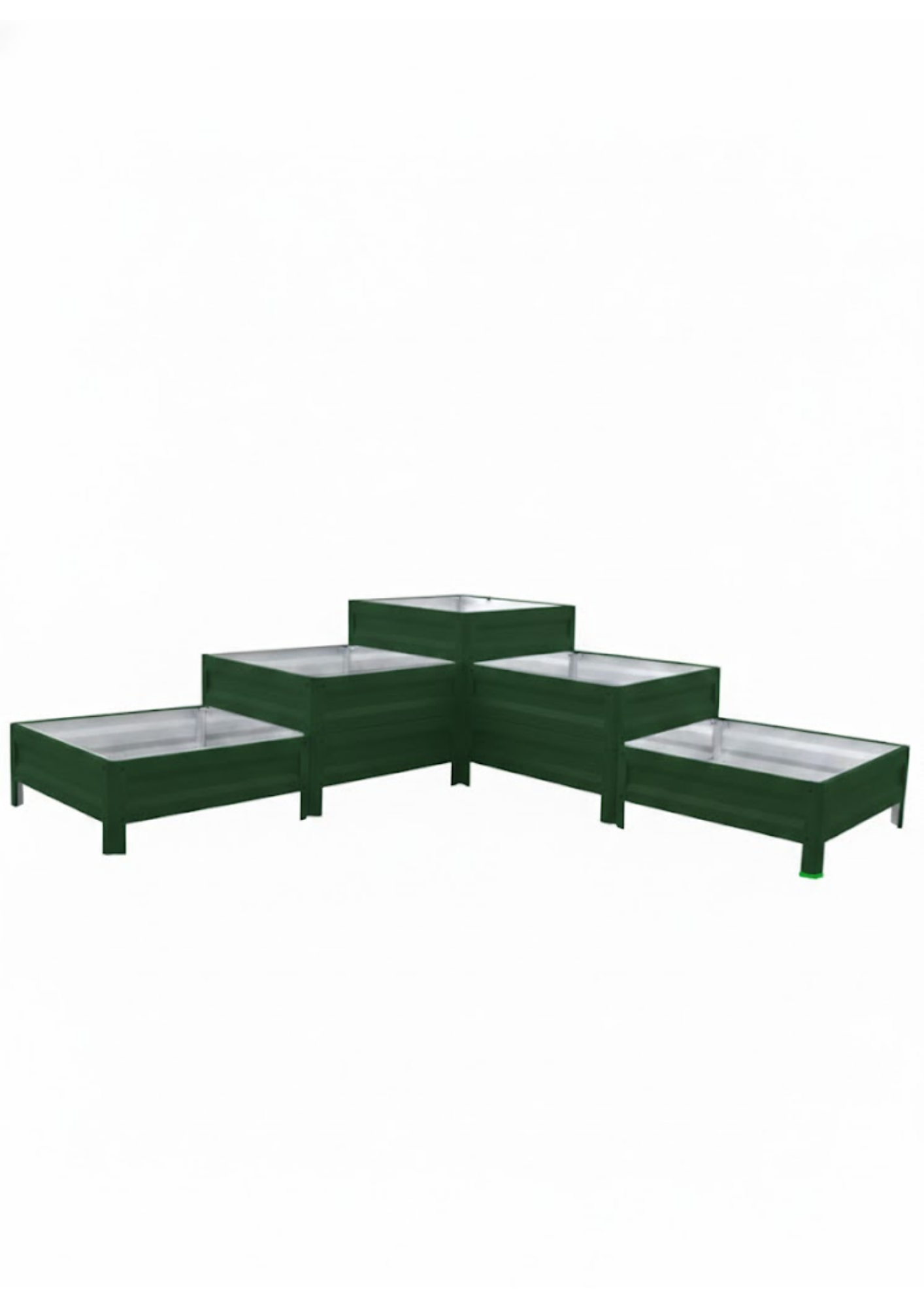 Грядка-клумба трехъярусная SIMBUD Пирамида с полимерным покрытием 3,5 м RAL6005 (31870521)