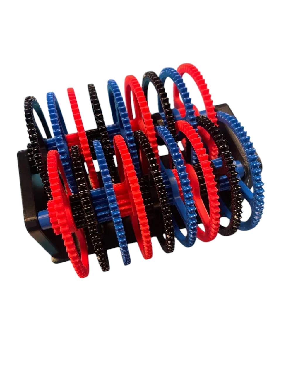 Учебная коробка передач Gearbox with Gear Ratio of 1 to 17 Billion 20 см 3D-печать механика