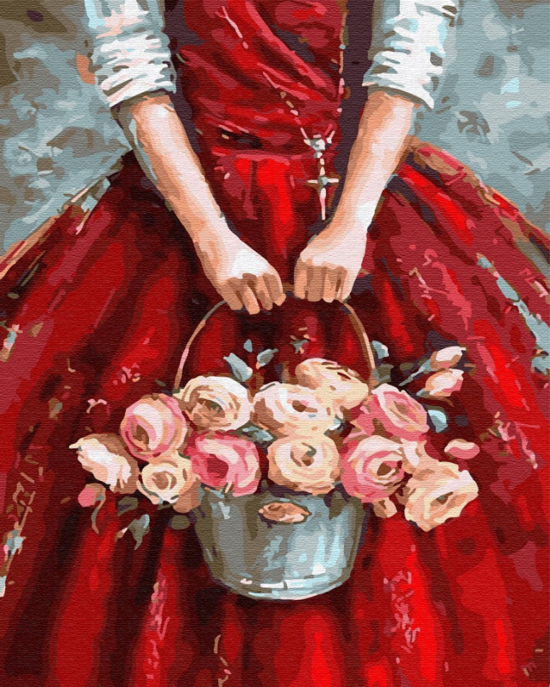 Картина по номерам Brushme Цветы в корзине (GX30231)