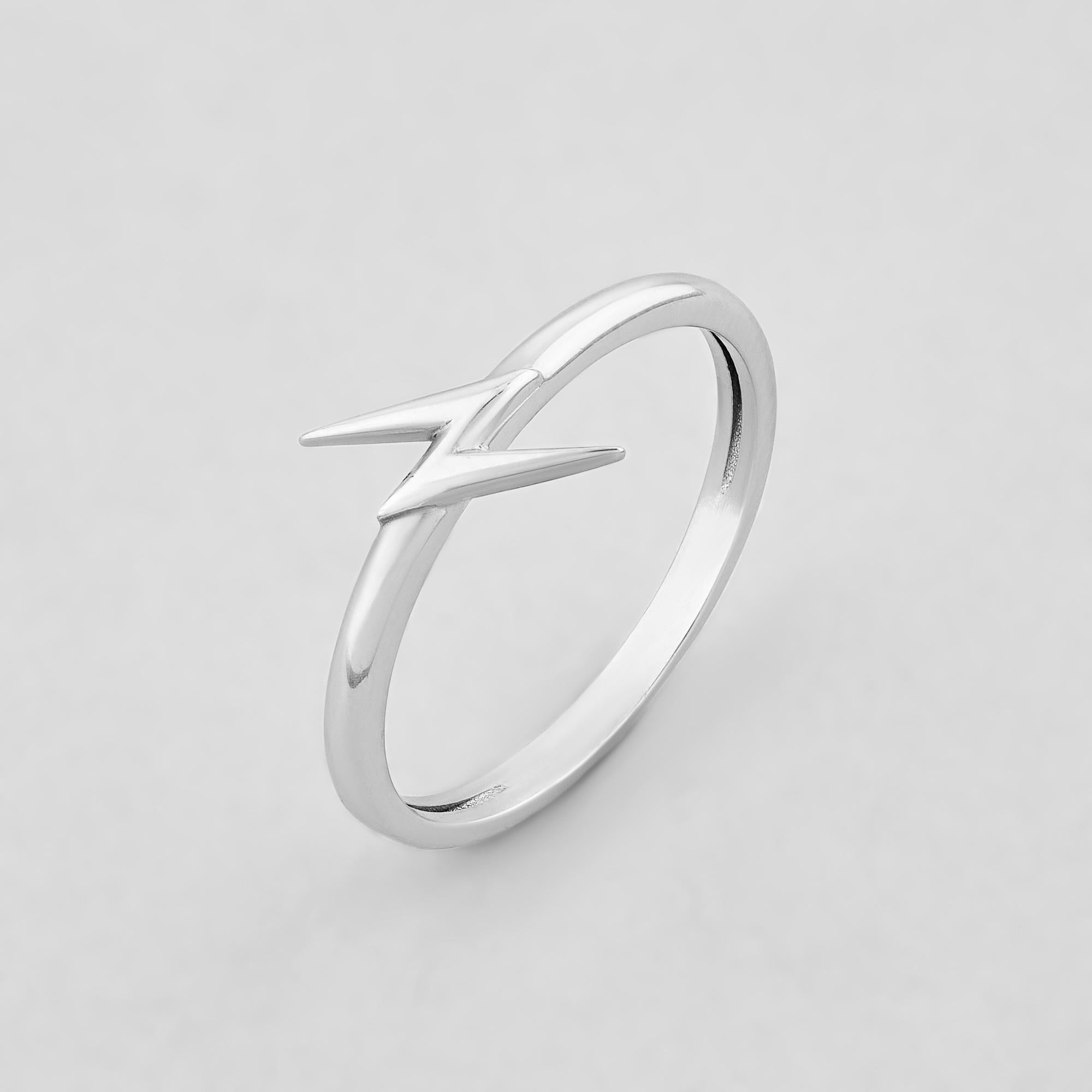 Серебряное кольцо Minimal Сила природы р. 16 (461/р-16)