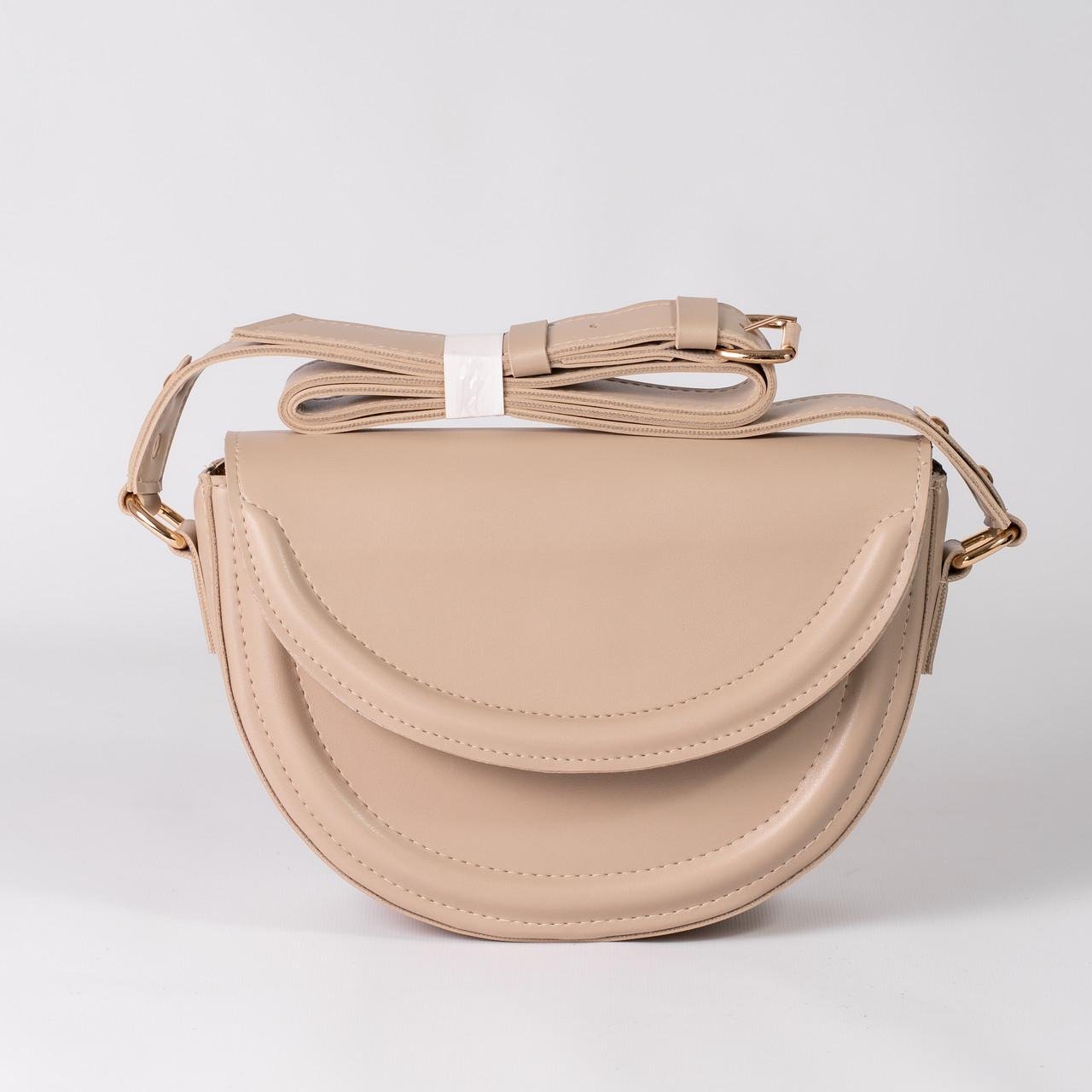 Сумка женская седло XENIA № 16-24 Светло-бежевый